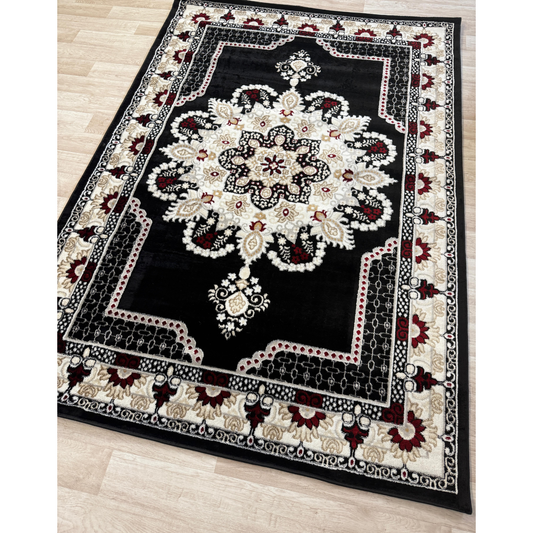 Dima Medallion Rug - Stylish Area Rug with Polyester & Jute Backing | 6 Colors & 3 Sizes