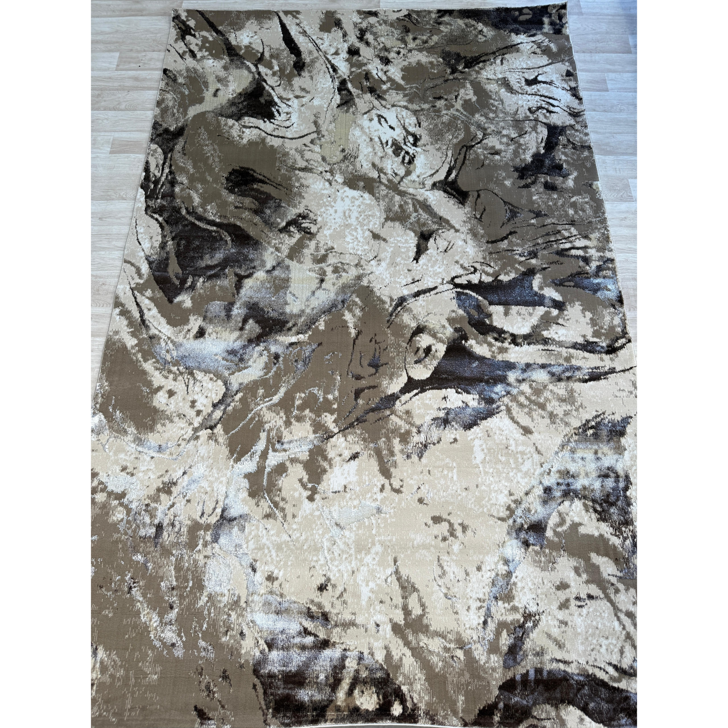 Emoji Abstract Shimmer Rug Collection - Stylish Area Rugs | Cotton Backing & 4 Colors