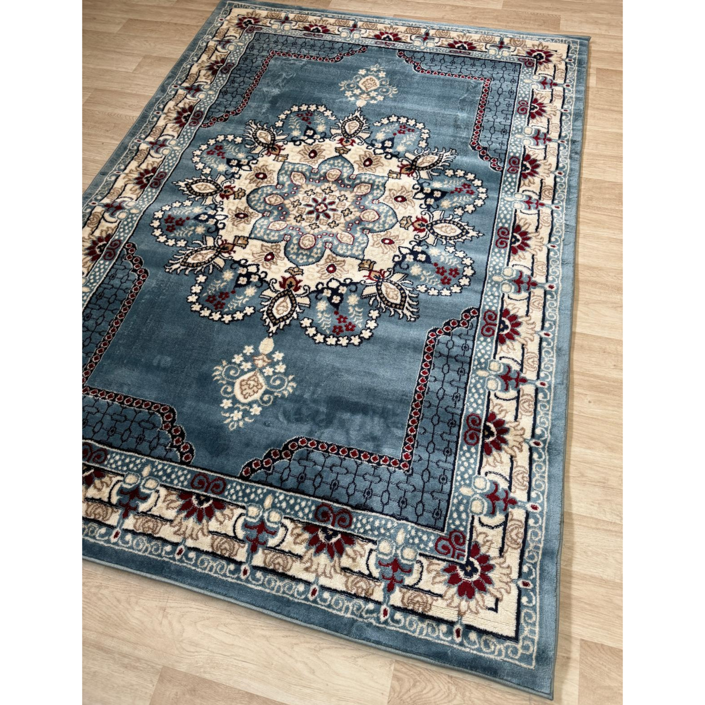 Dima Medallion Rug - Stylish Area Rug with Polyester & Jute Backing | 6 Colors & 3 Sizes