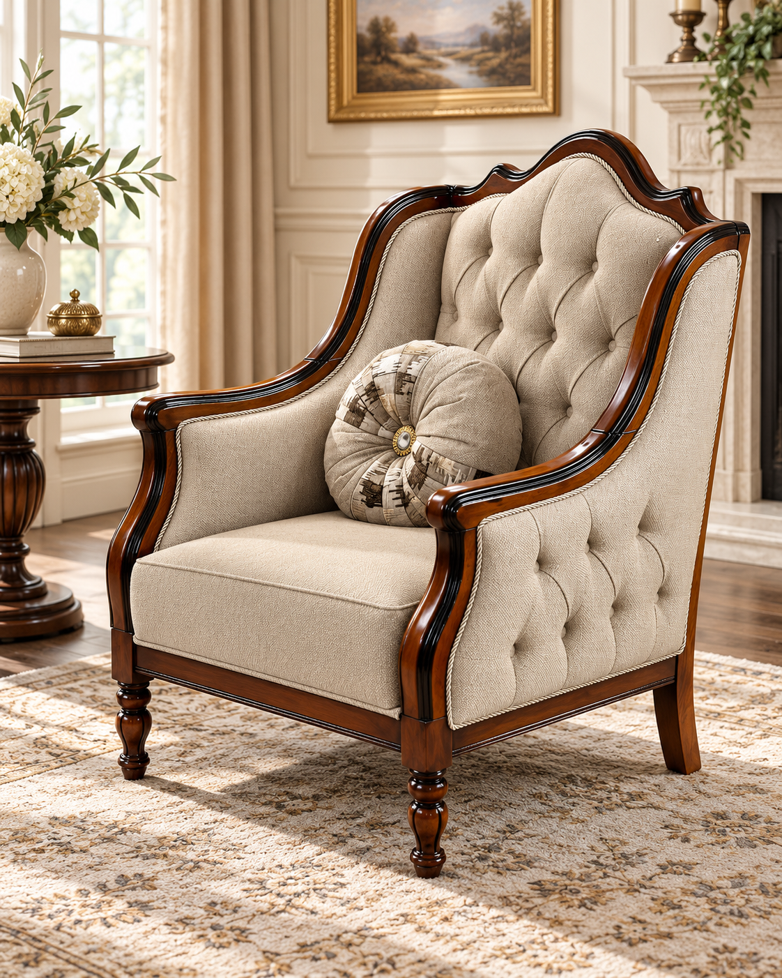 Asil Luxury 6 Piece Sofa & Table Set – Arabic Style Seating with 3 Tables