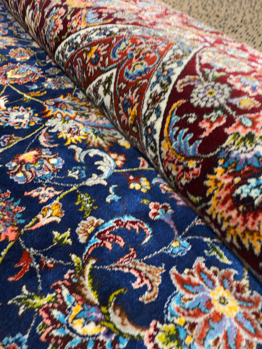 Fine Wool & Silk Persian Rug