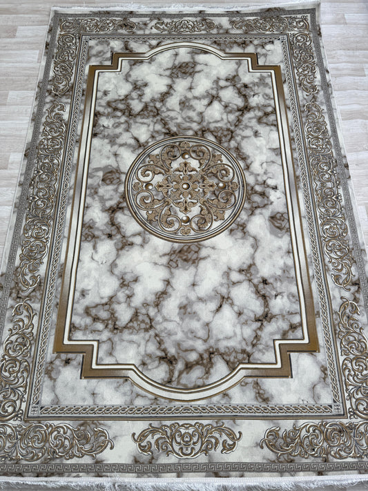 Luxurious 1200 Reeds Machine-Made Persian Rug | Free Delivery & Available in Silver and Smokey
