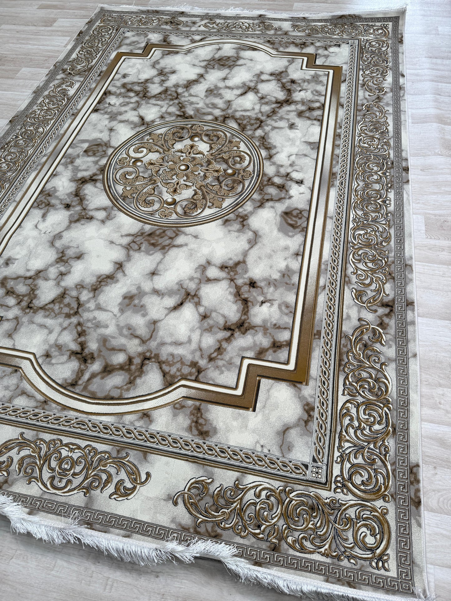 Luxurious 1200 Reeds Machine-Made Persian Rug | Free Delivery & Available in Silver and Smokey