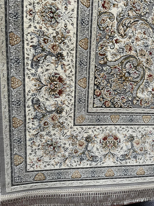 Silver Persian Rug Design - 1500 Reeds