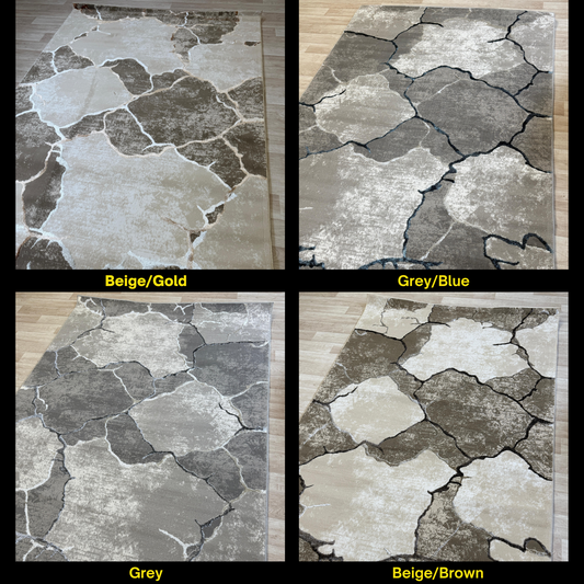 Emoji Modern Shimmer Rug from Bullring Rugs - 3 Sizes & 4 Elegant Colour Options