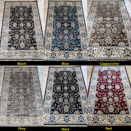 Mistral Florentine Collection - Floral Living Room Rugs | Available in 6 Colours & Multiple Sizes