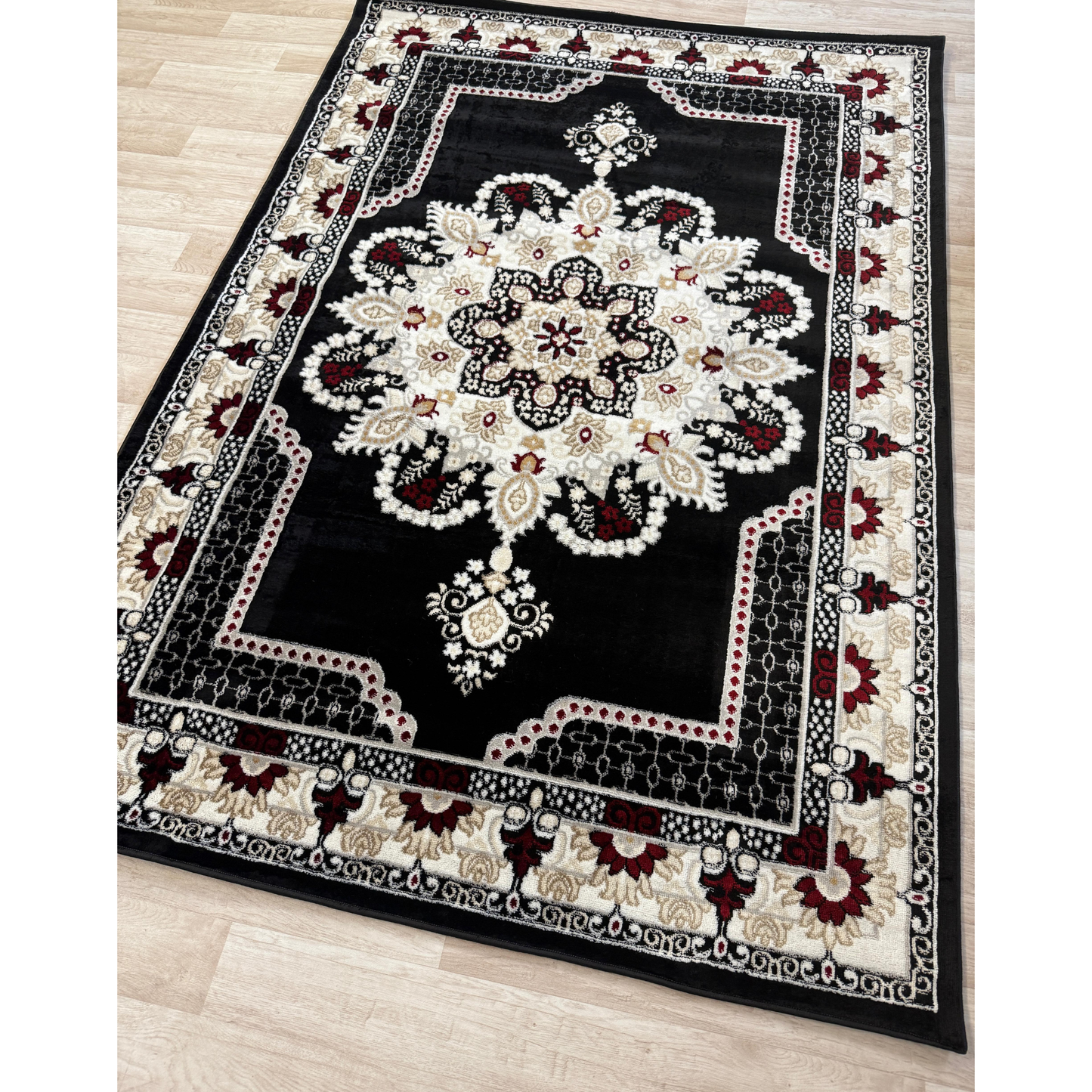 Dima Medallion Rug - Stylish Area Rug with Polyester & Jute Backing | 6 Colors & 3 Sizes