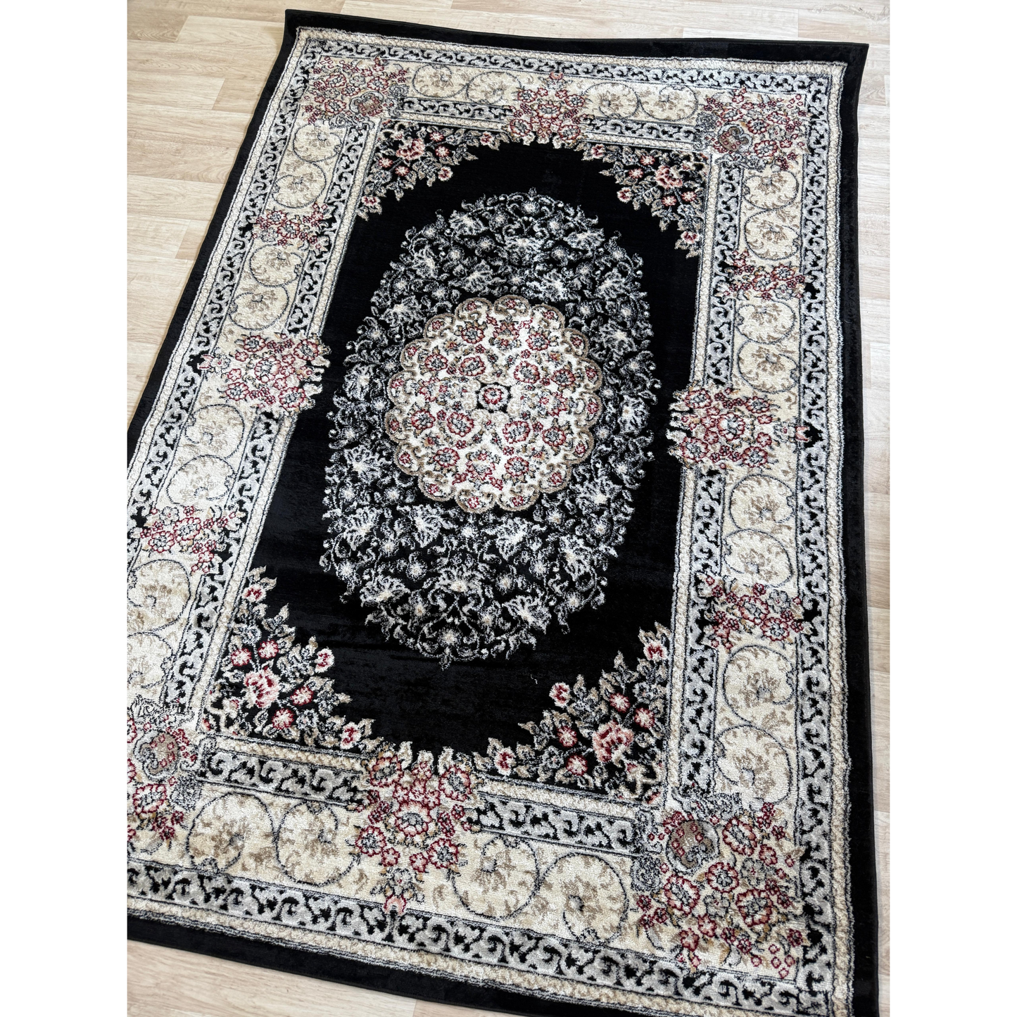 Dima Vintage Design Rug - Stylish Area Rug with Polyester & Jute Backing | 6 Colours & 3 Sizes