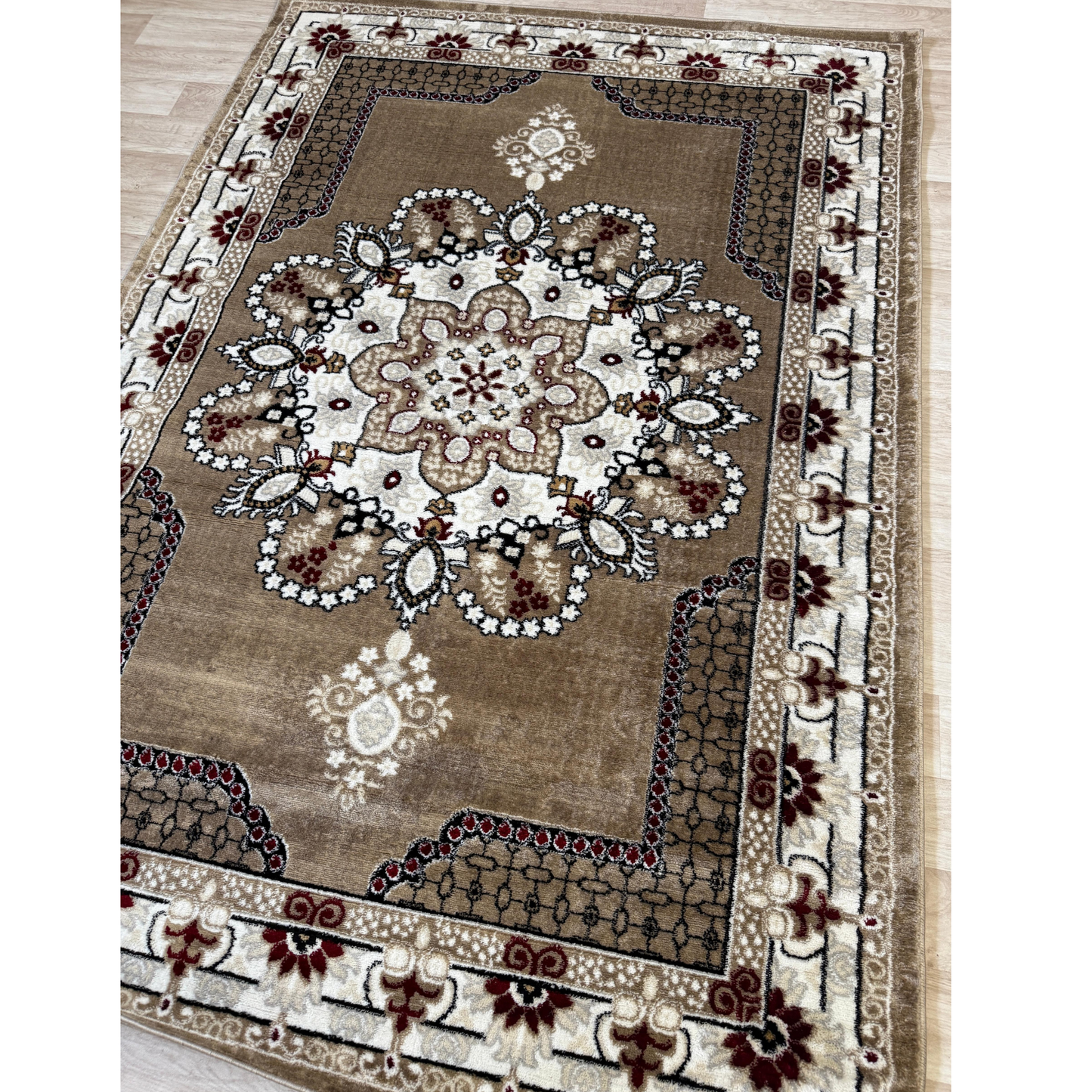 Dima Medallion Rug - Stylish Area Rug with Polyester & Jute Backing | 6 Colors & 3 Sizes