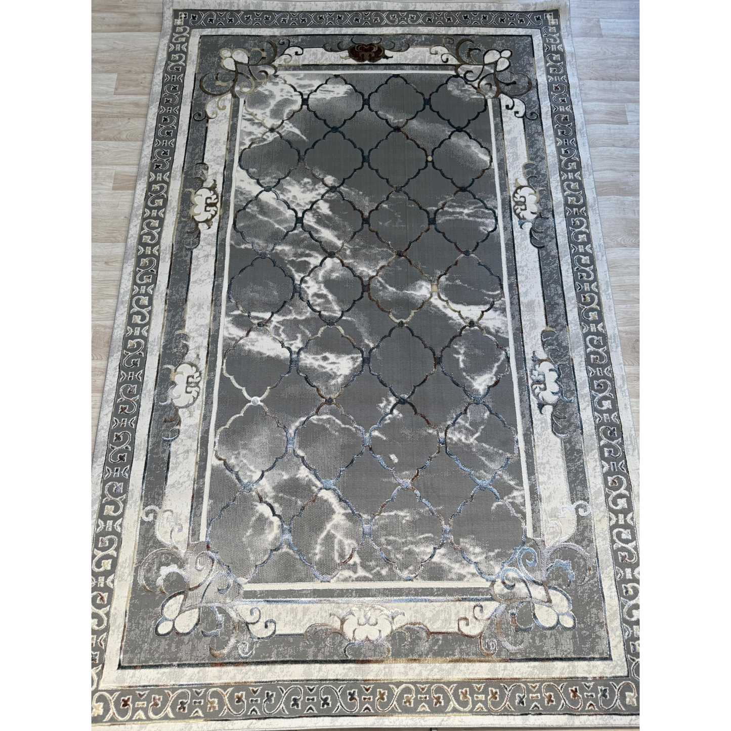 Emoji Diamond Design Rug Collection - Stylish Area Rugs with Cotton Backing | 4 Colors & 3 Sizes