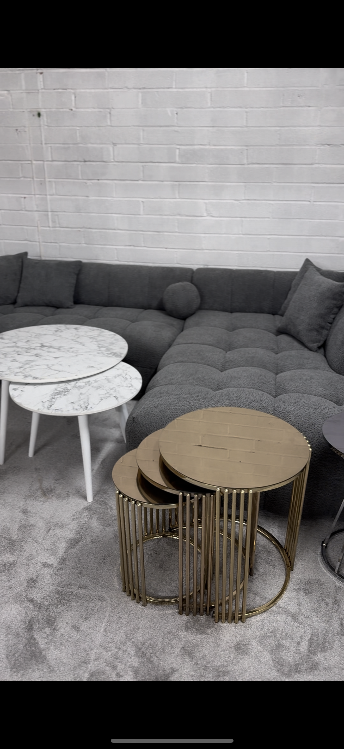 Teddy Grey Corner Sofa