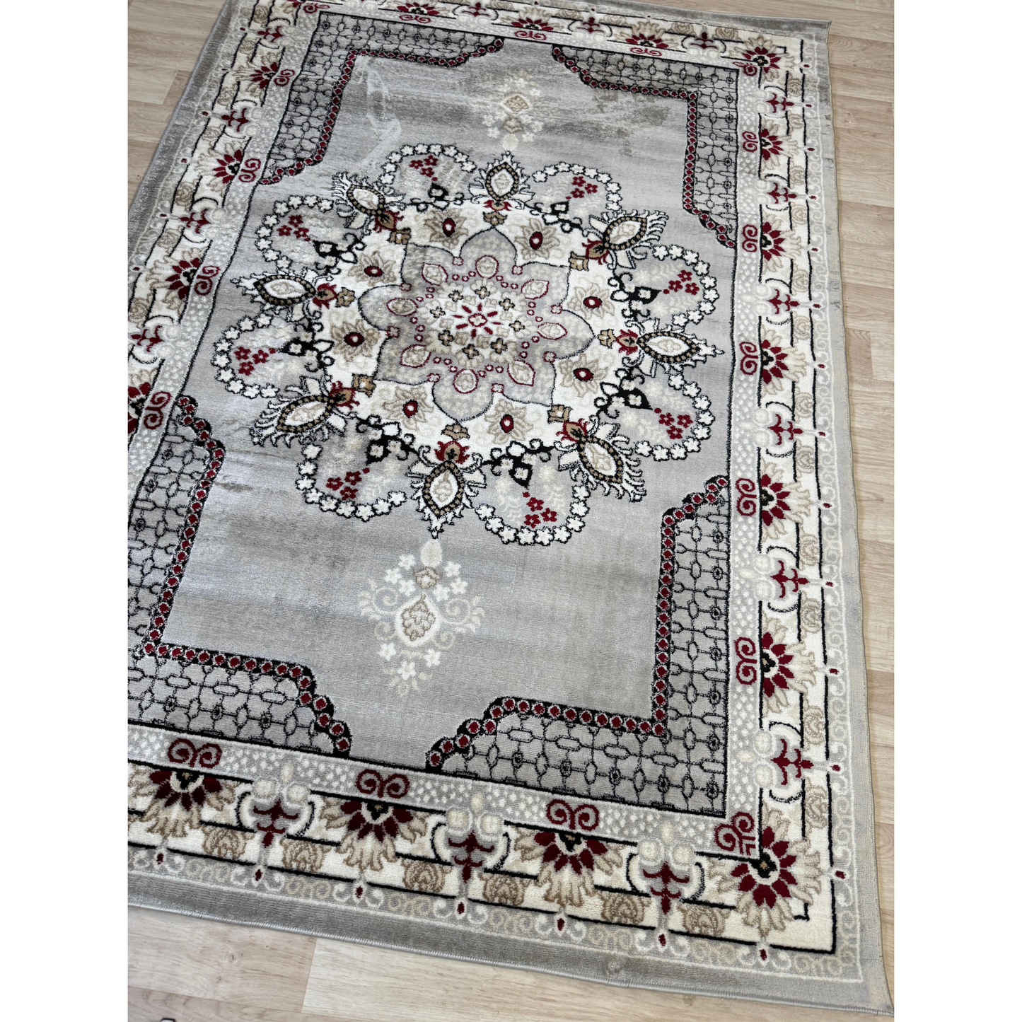 Dima Medallion Rug - Stylish Area Rug with Polyester & Jute Backing | 6 Colors & 3 Sizes