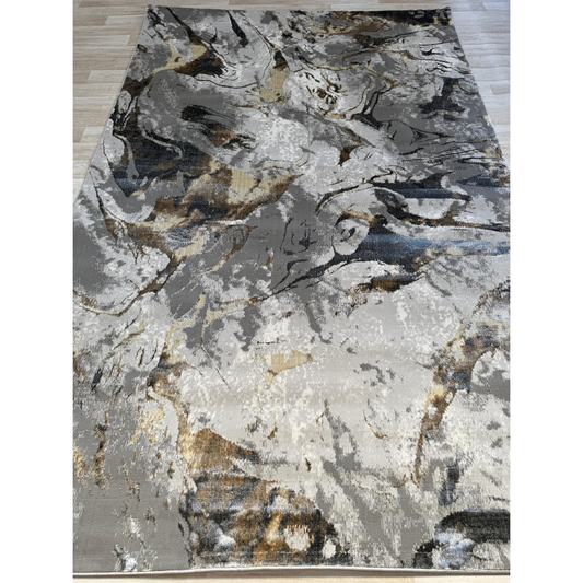 Emoji Abstract Shimmer Rug Collection - Stylish Area Rugs | Cotton Backing & 4 Colors