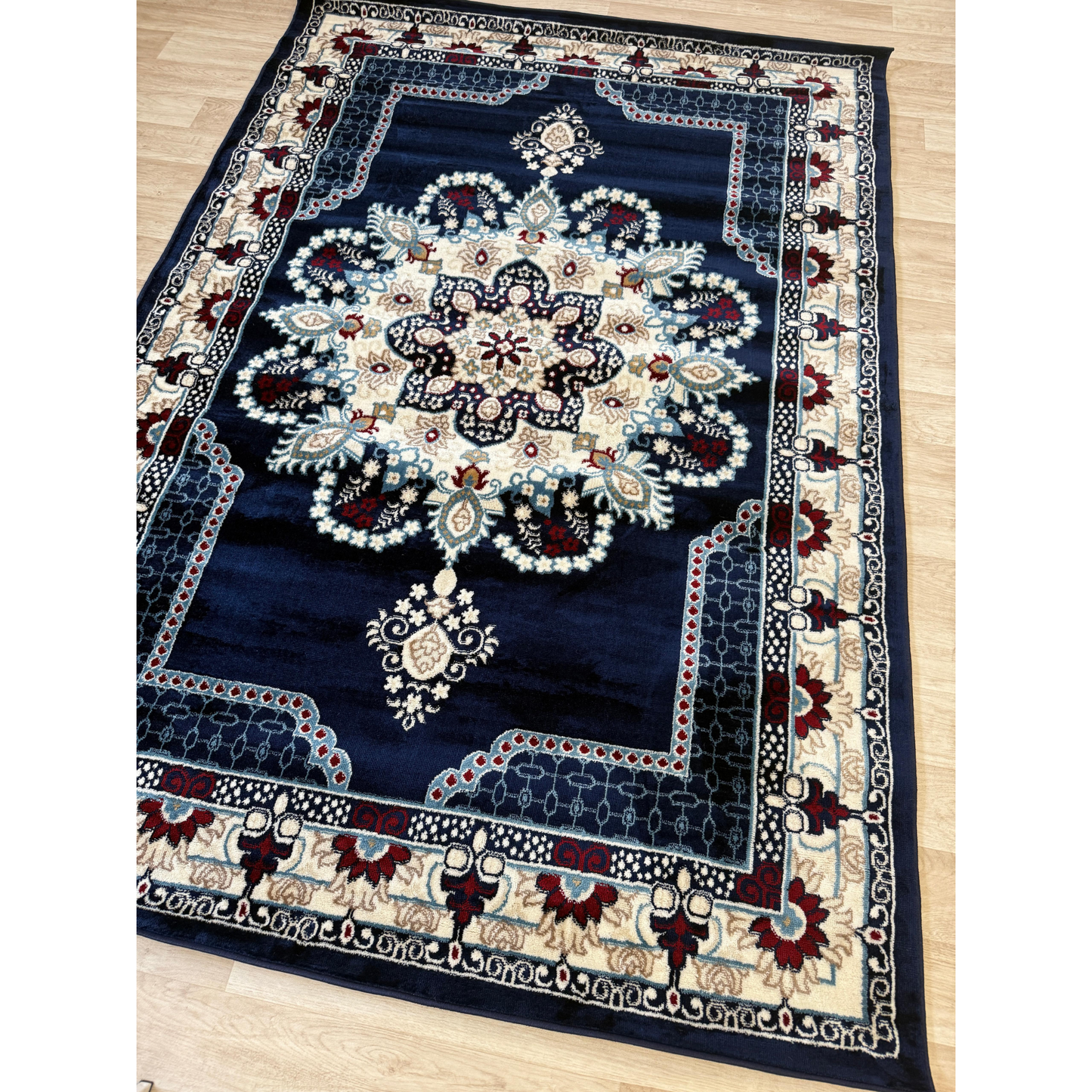 Dima Medallion Rug - Stylish Area Rug with Polyester & Jute Backing | 6 Colors & 3 Sizes