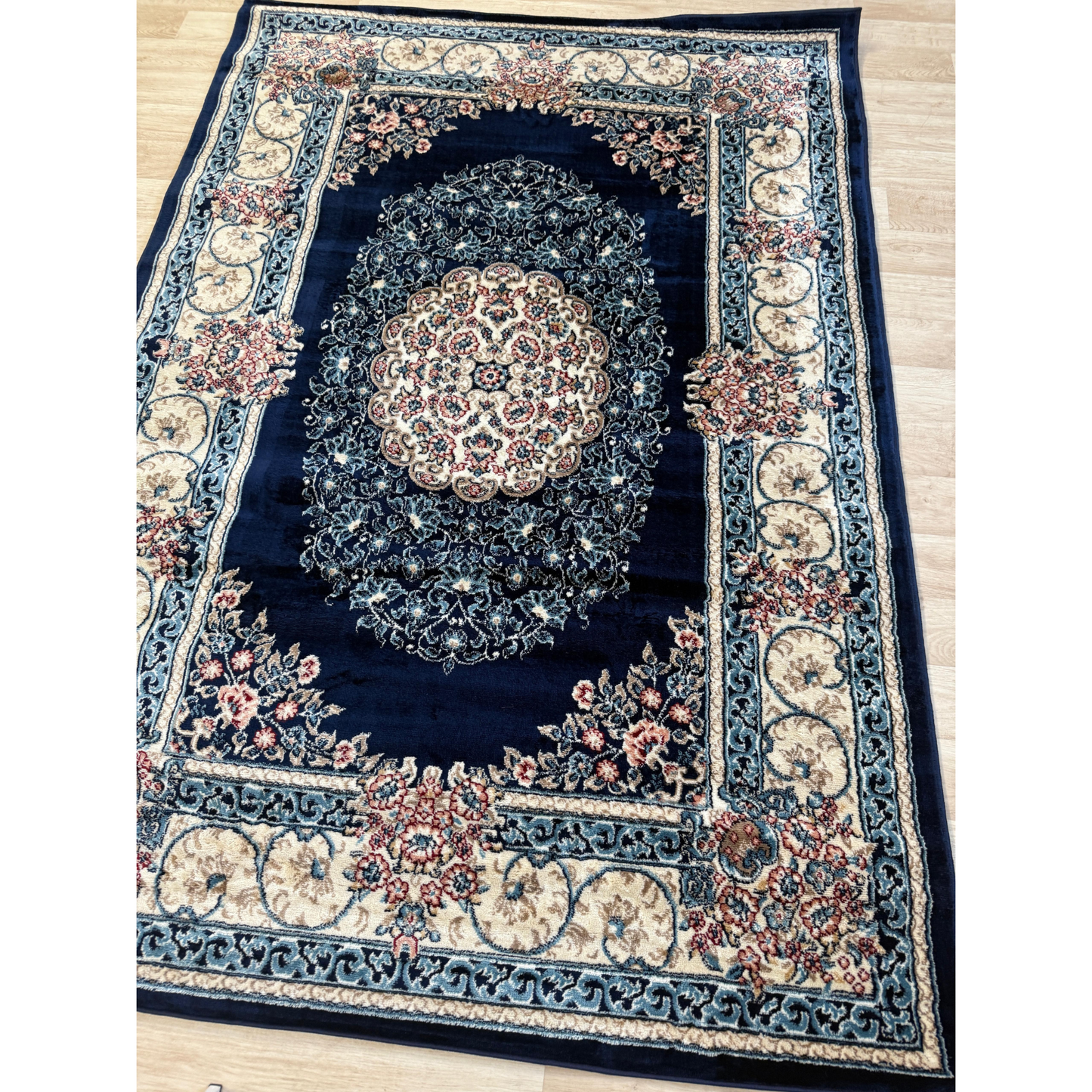 Dima Vintage Design Rug - Stylish Area Rug with Polyester & Jute Backing | 6 Colours & 3 Sizes