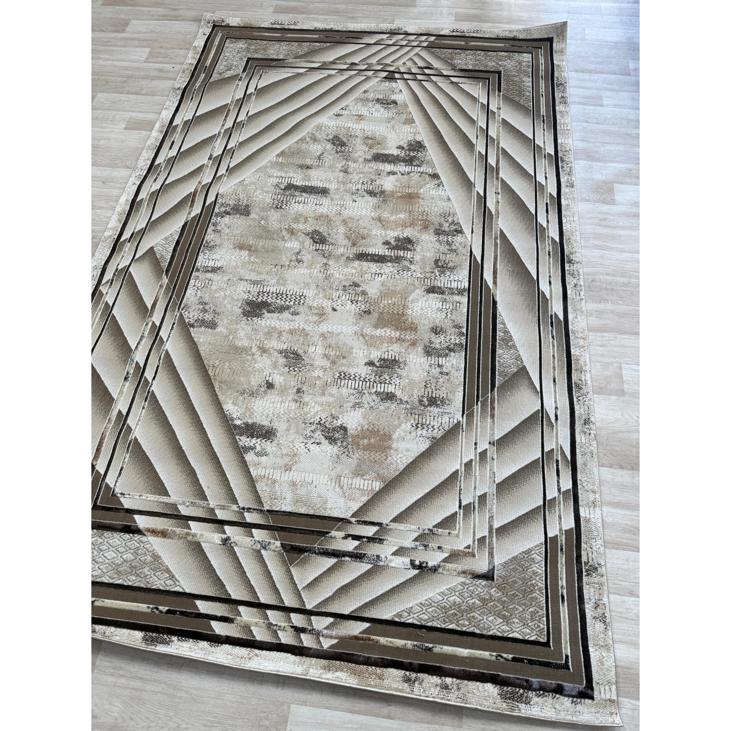 Emoji Geometric Shimmer Rug Collection - Modern Area Rugs | Available in 3 Sizes