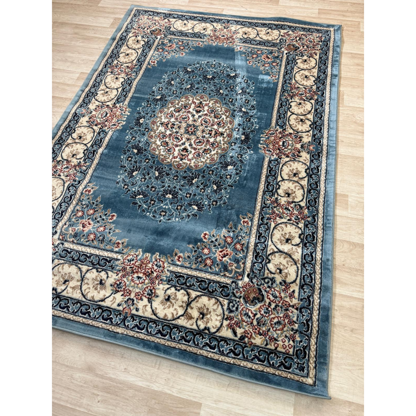 Dima Vintage Design Rug - Stylish Area Rug with Polyester & Jute Backing | 6 Colours & 3 Sizes