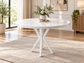 Agnes Round Dining Table Set with 4 Arfe Chairs