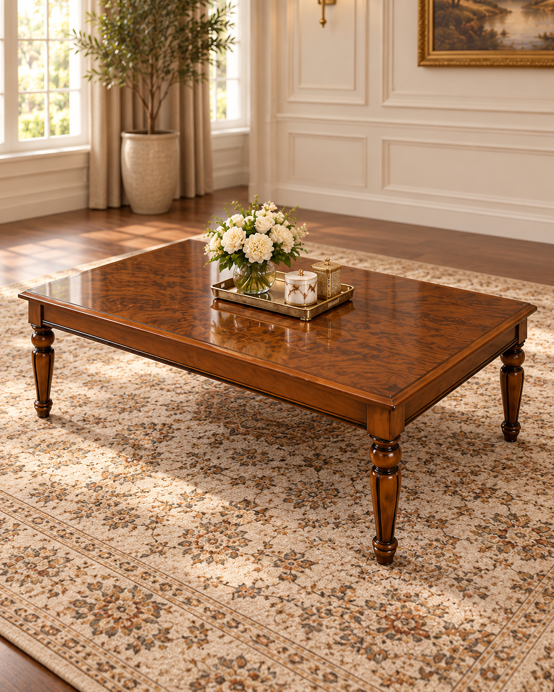 Asil Luxury 6 Piece Sofa & Table Set – Arabic Style Seating with 3 Tables
