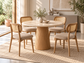 PRE-ORDER Aterni Round Dining Table & 4 Ferran Chairs