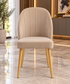 Mos Luxury Round Dining Table Set with 4 Mara Chairs