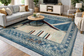 Modern Abstract High Pile Area Rug 11–12mm | Soft Living Room & Bedroom Rug with Jute Backing – Bullring Rugs Ltd