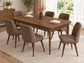 Mira Extendable Dining Table Set with 6 Vera Chairs