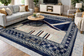Modern Abstract High Pile Area Rug 11–12mm | Soft Living Room & Bedroom Rug with Jute Backing – Bullring Rugs Ltd