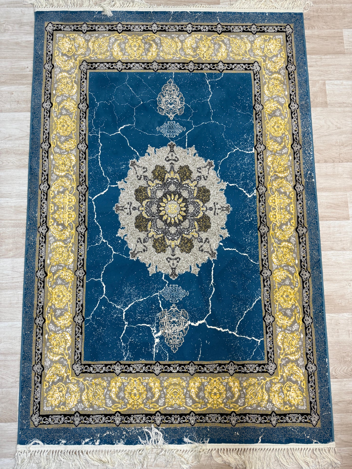 Elegant Toledo Blue Sofa Set - 3 Seater + 2 Seater + 1 Seater with Storage for £1400 | Free UK Delivery