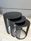 3 piece Silver Nest Table Set