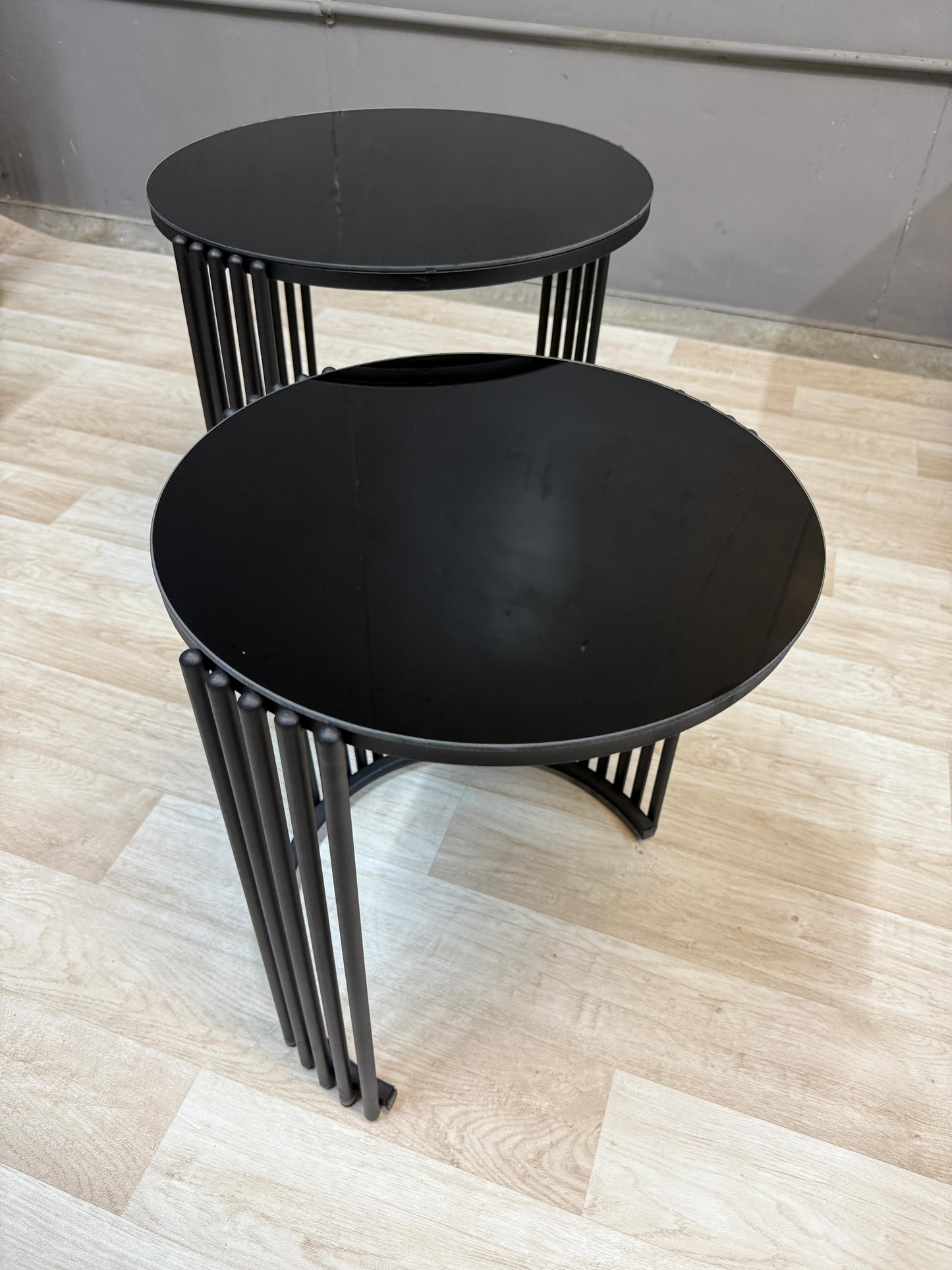 3 piece Silver Nest Table Set