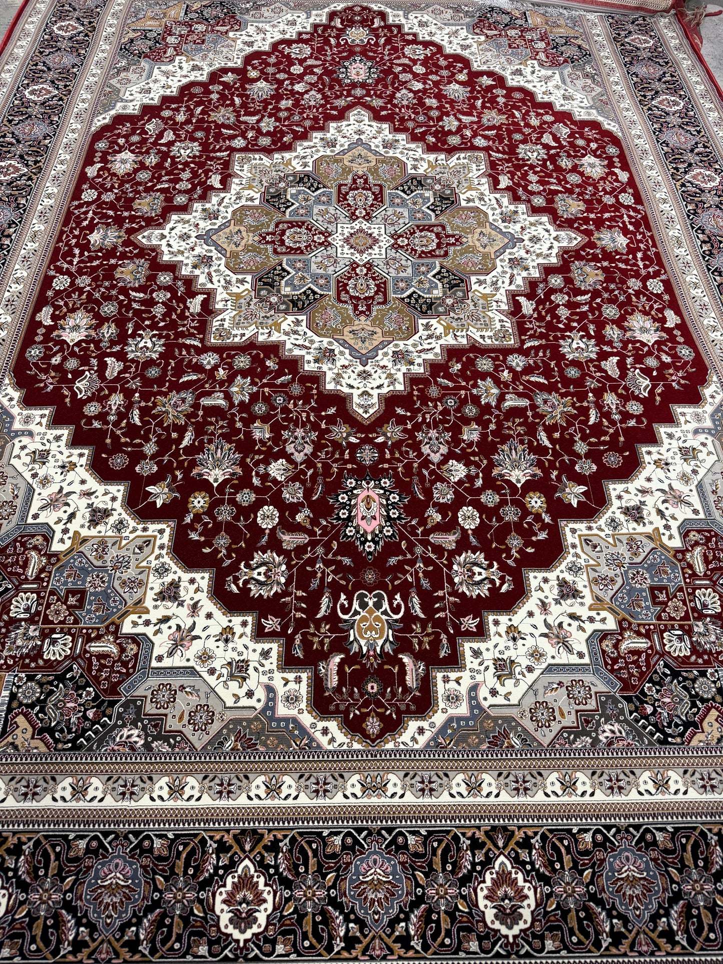 Classic 1200 Reeds Machine-Made Area Rug | Free Delivery & Available in Red, Metallic Blue, and Mustard