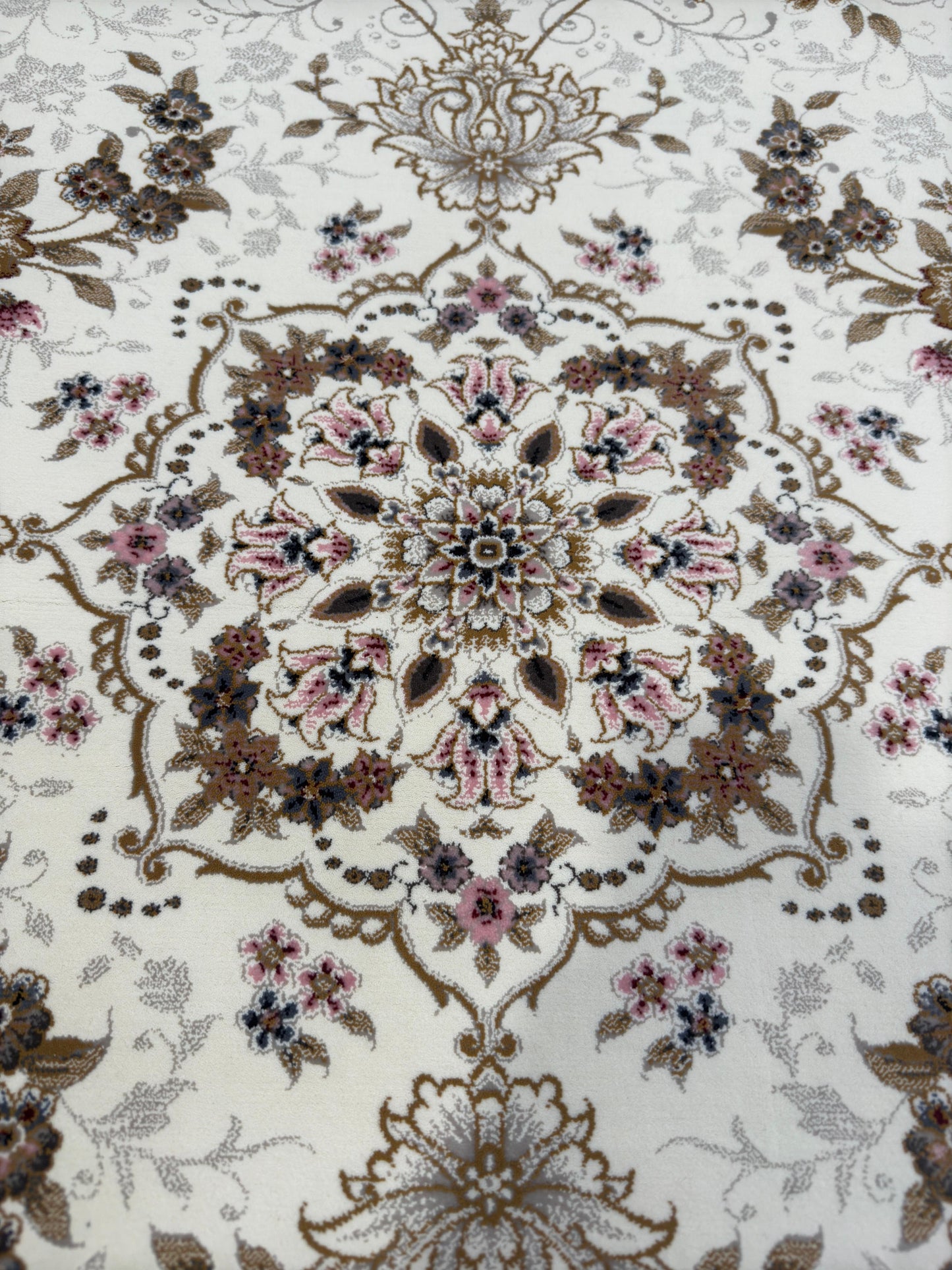 Floral Design 1200 Reeds Machine-Made Rug | Elegant Patterns in 6 Colours