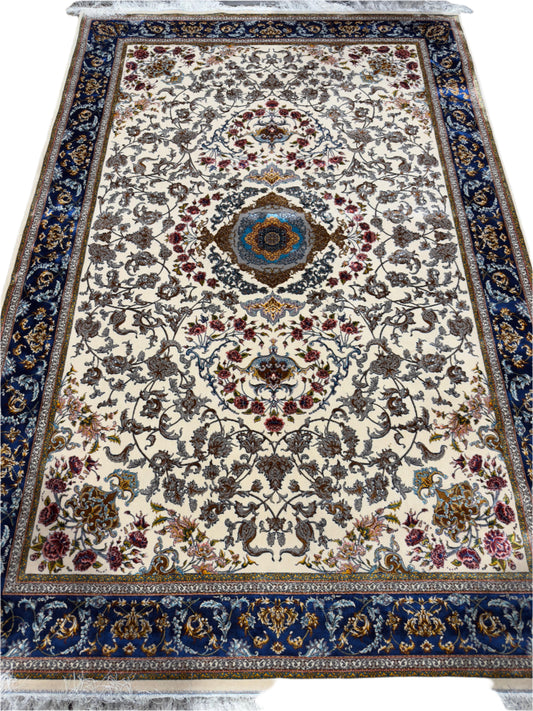 Fine Persian Wool & Silk Rug