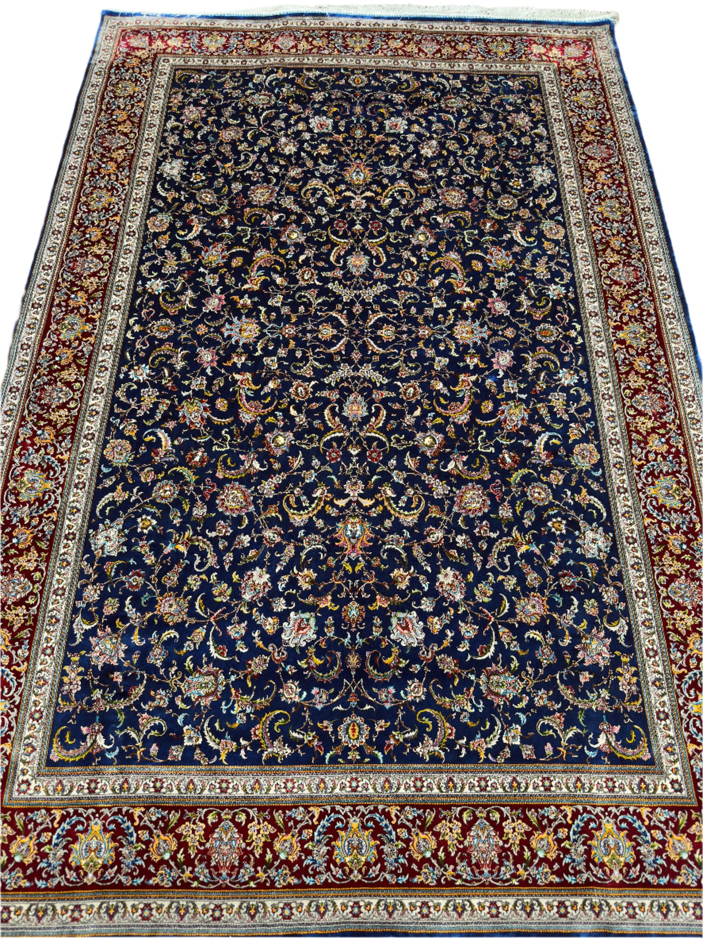 Fine Persian Wool & Silk Rug