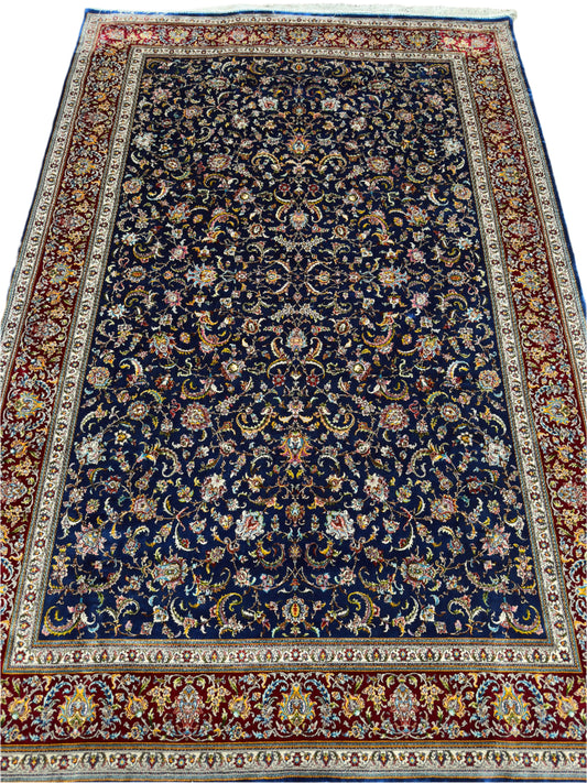 Fine Persian Wool & Silk Rug