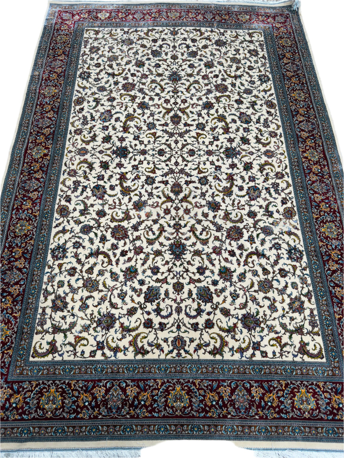 Fine Wool & Silk Persian Rug