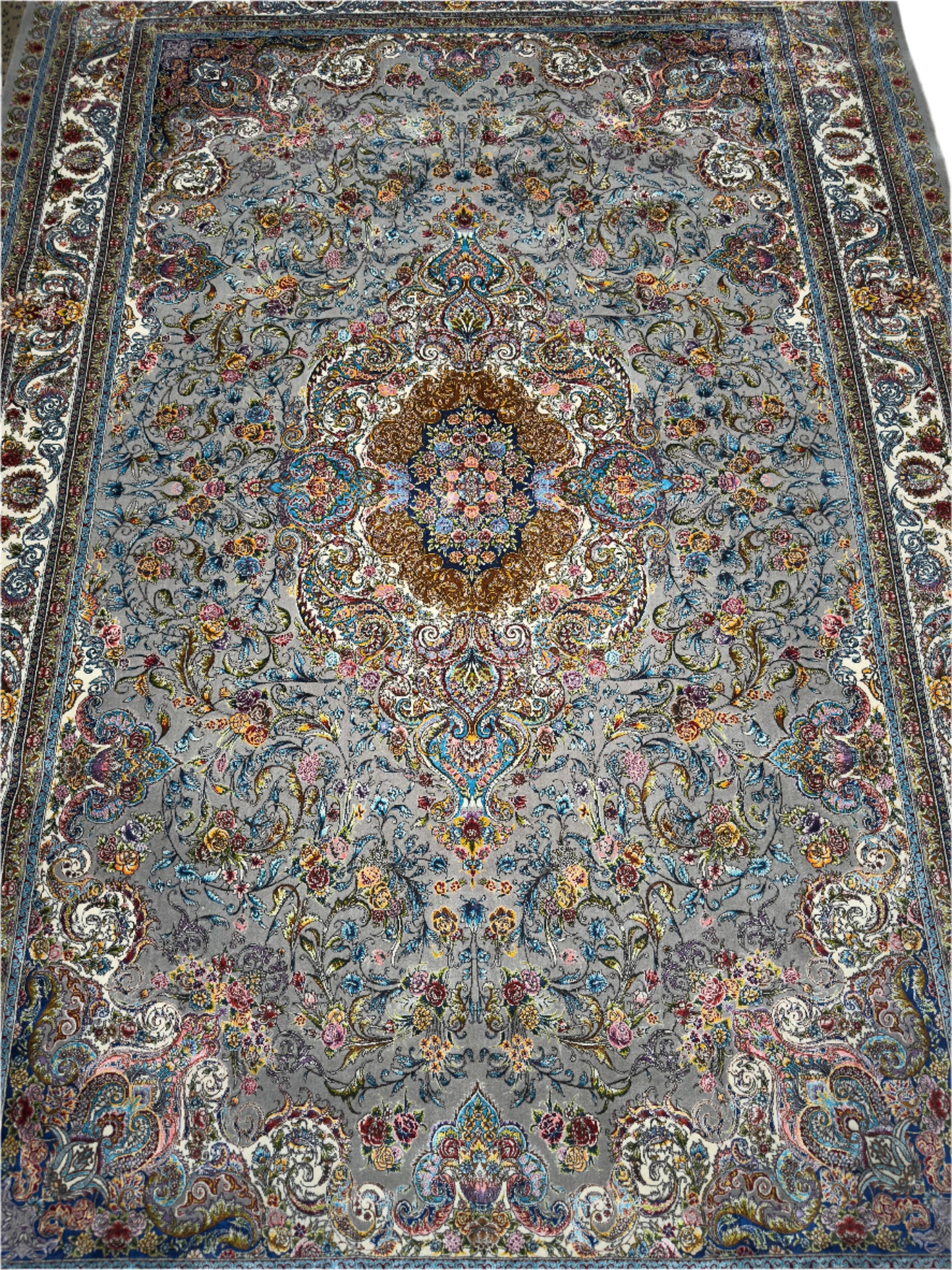 Pure Wool & Silk Persian Rug