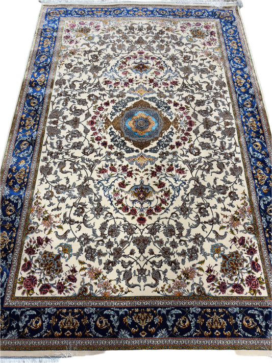 Fine Persian Wool & Silk Rug