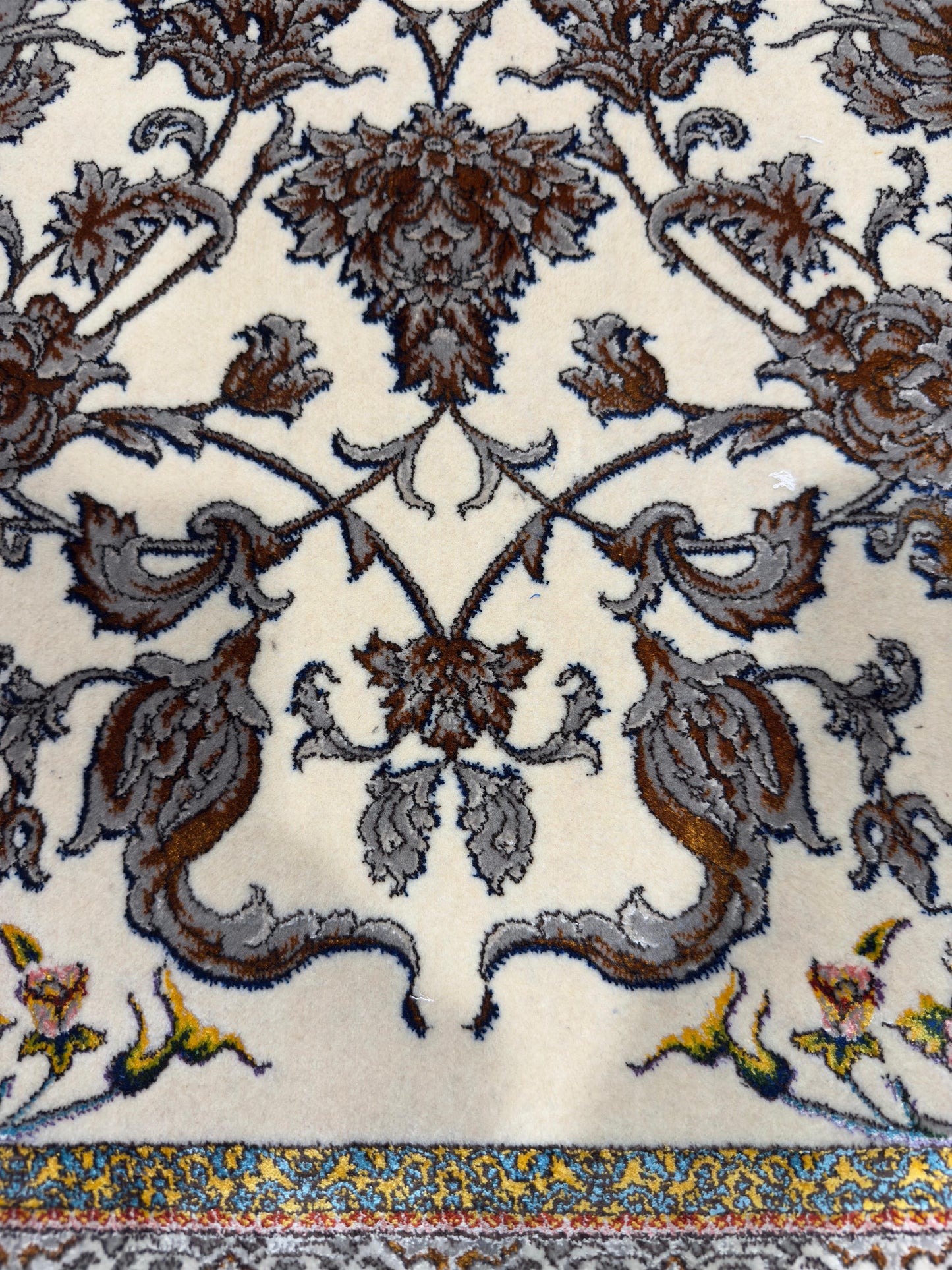 Fine Persian Wool & Silk Rug