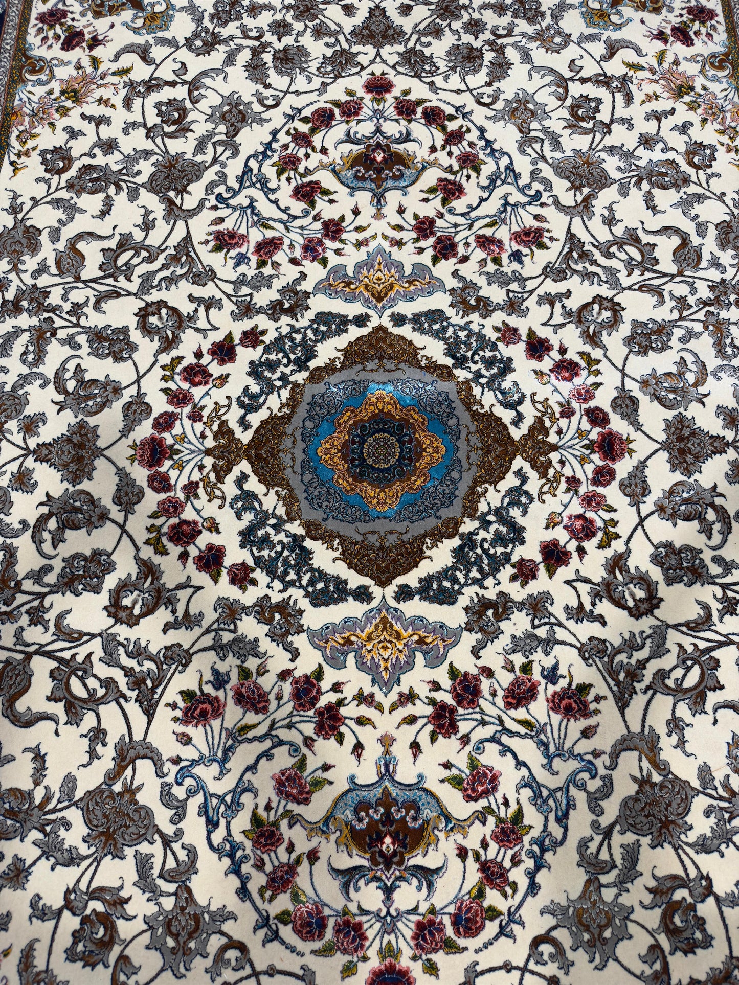 Fine Persian Wool & Silk Rug