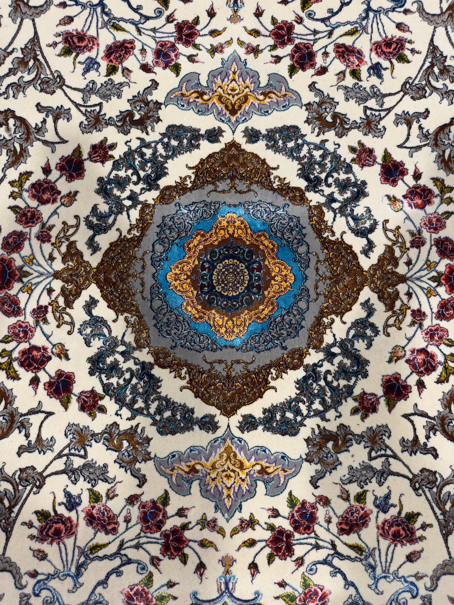 Fine Persian Wool & Silk Rug