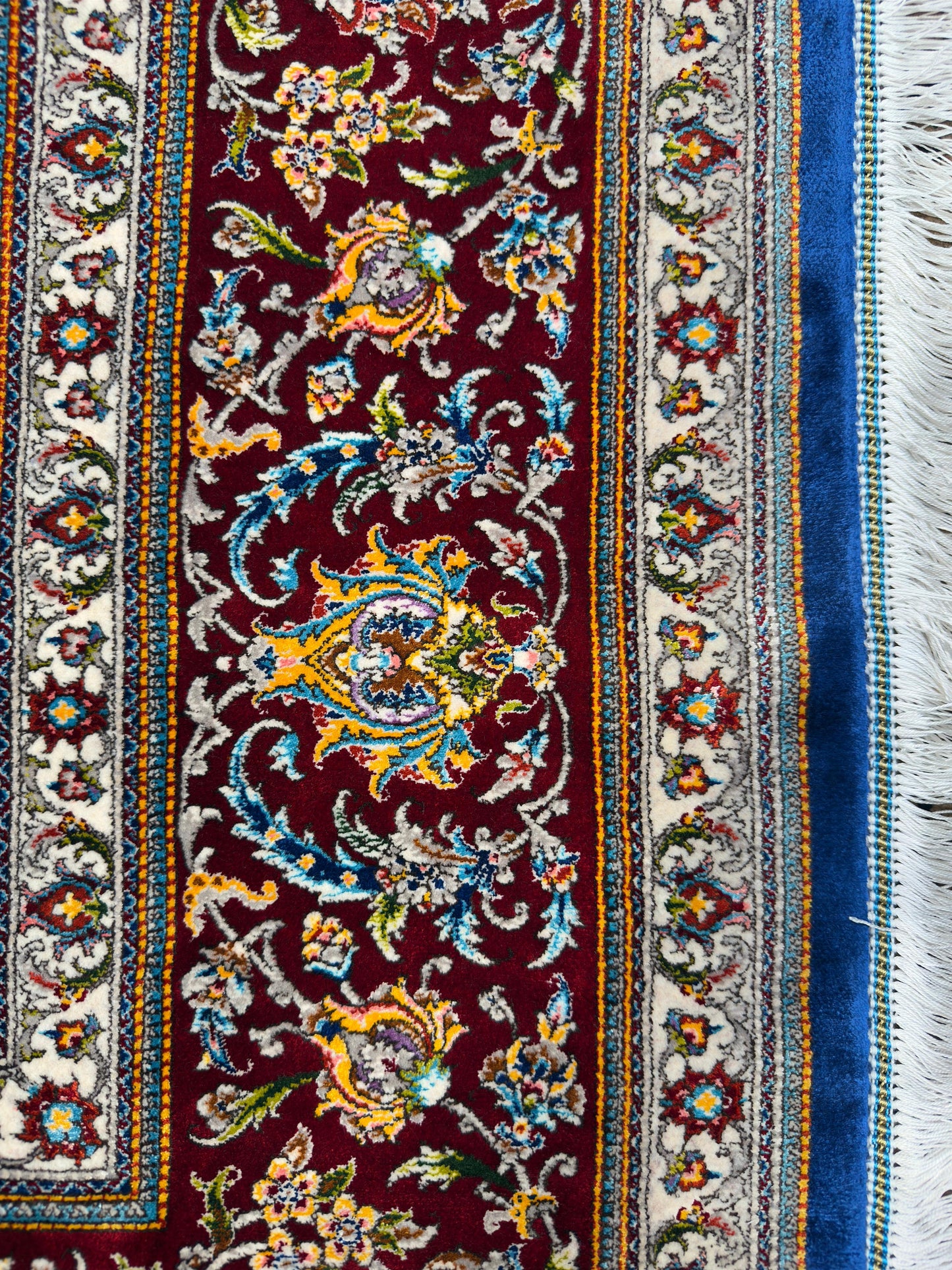 Fine Persian Wool & Silk Rug