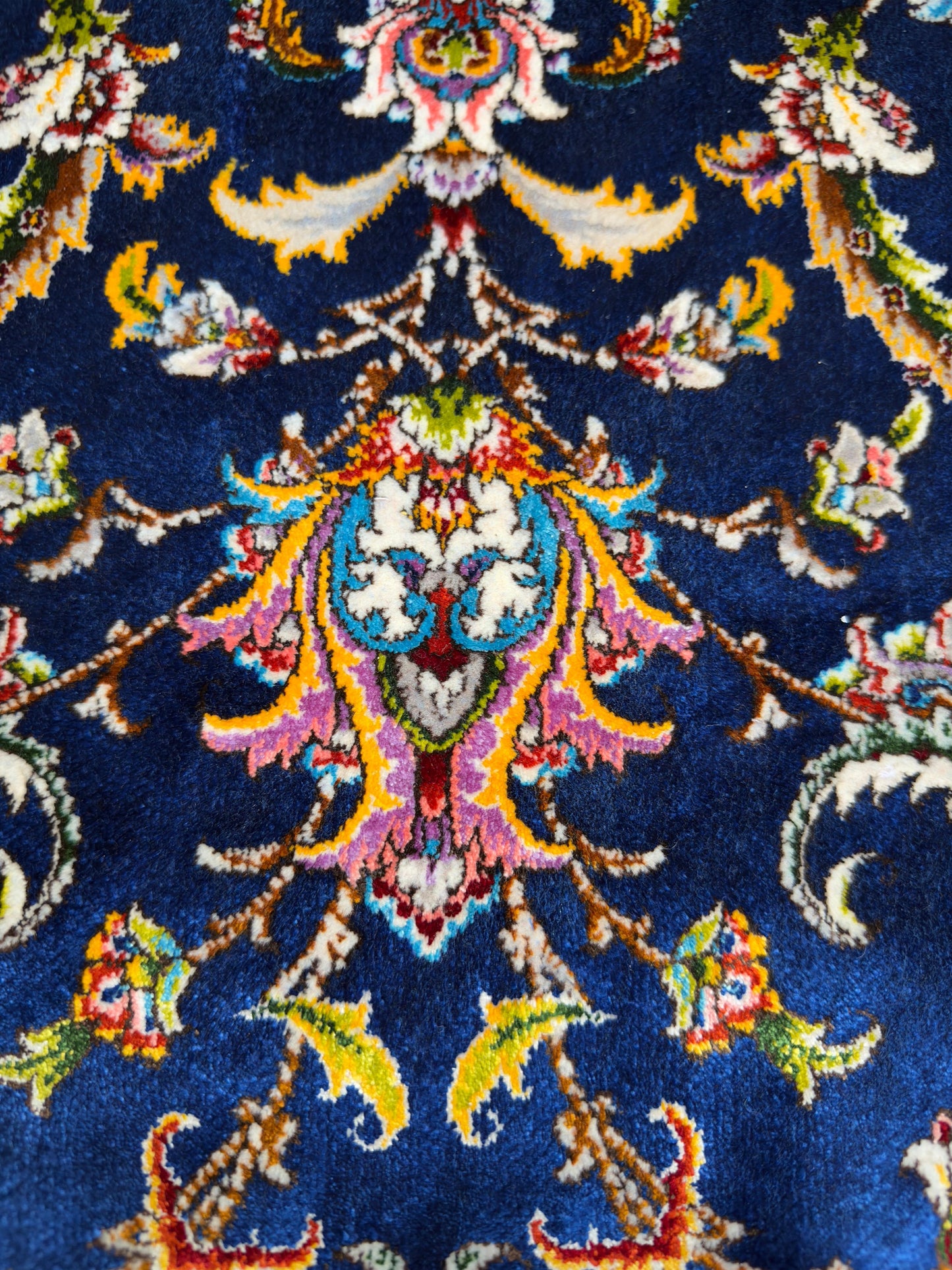 Fine Persian Wool & Silk Rug