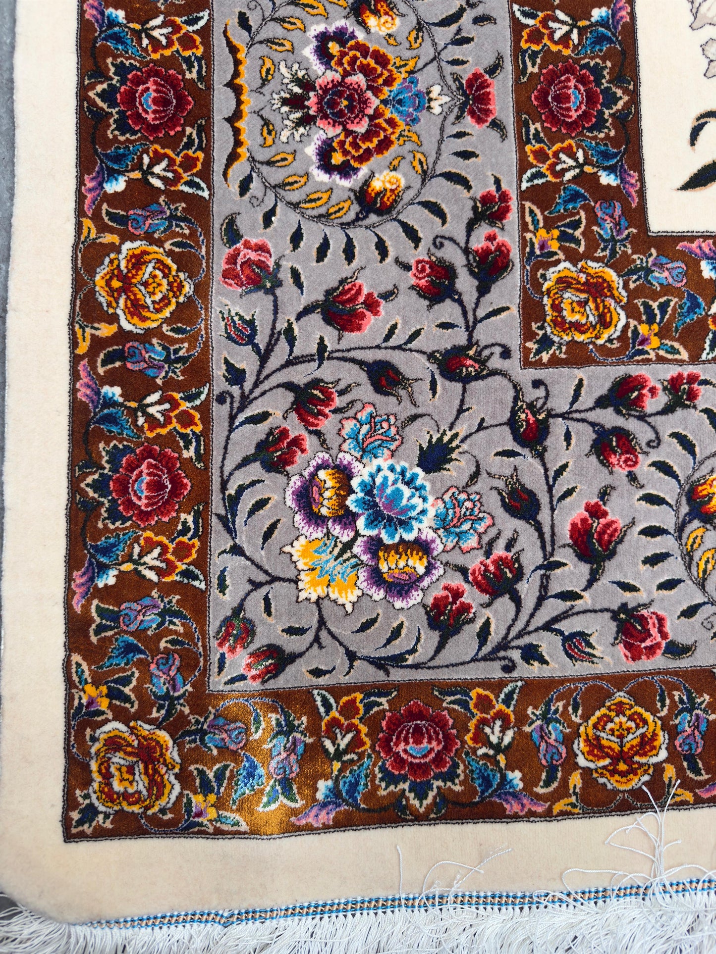 The Birds - Pure Wool & Silk Persian Rug