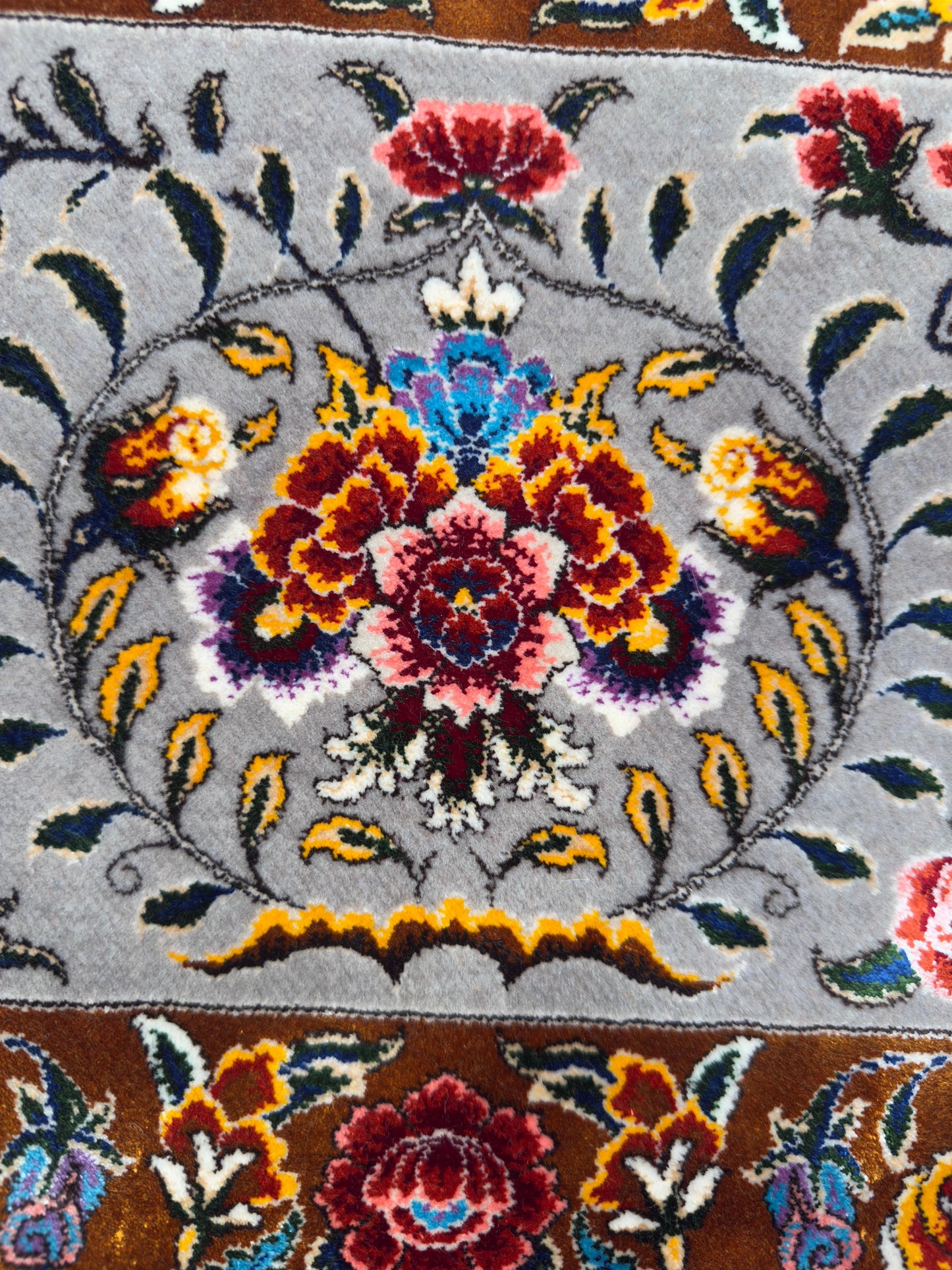 The Birds - Pure Wool & Silk Persian Rug