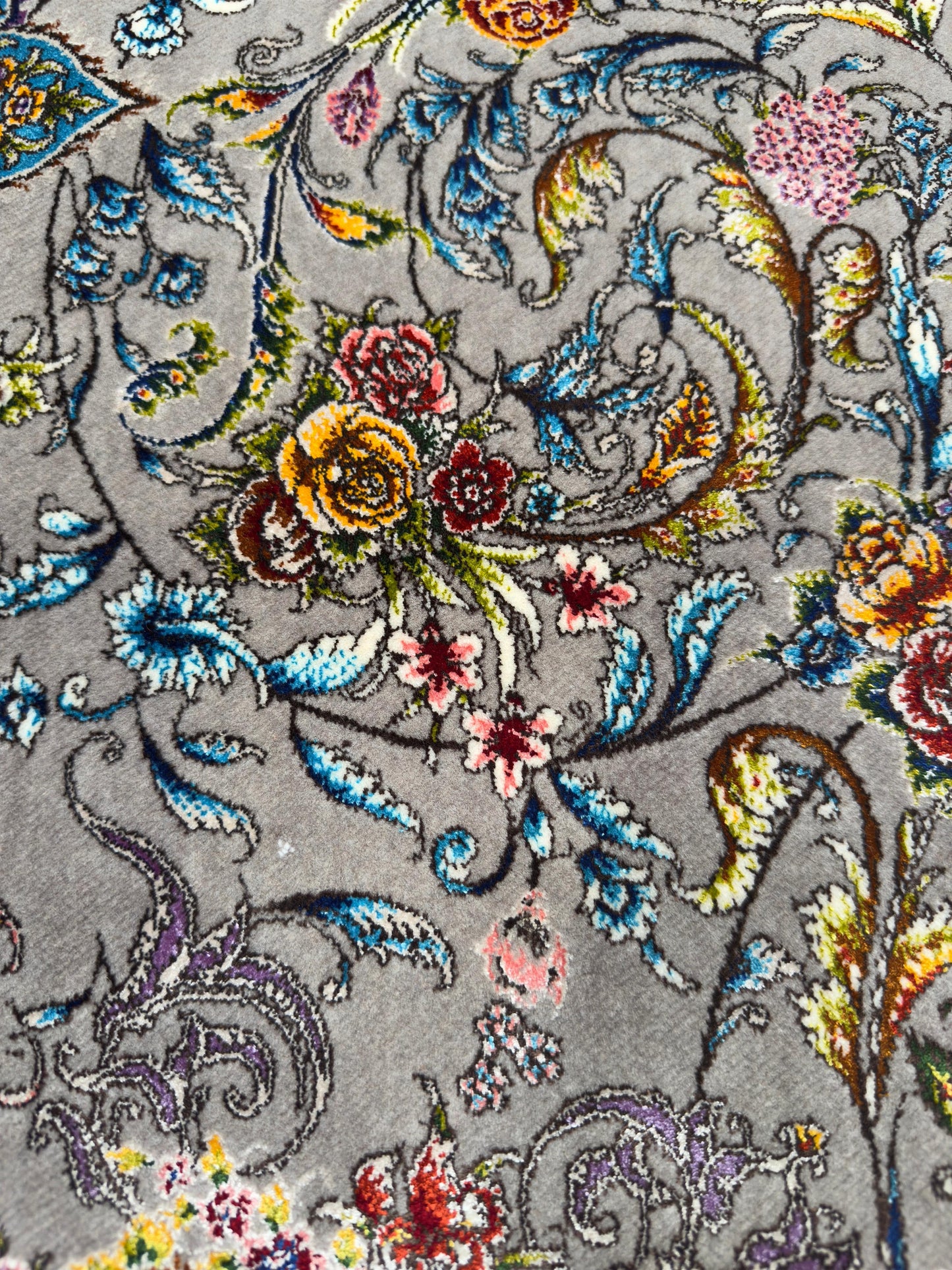 Pure Wool & Silk Persian Rug