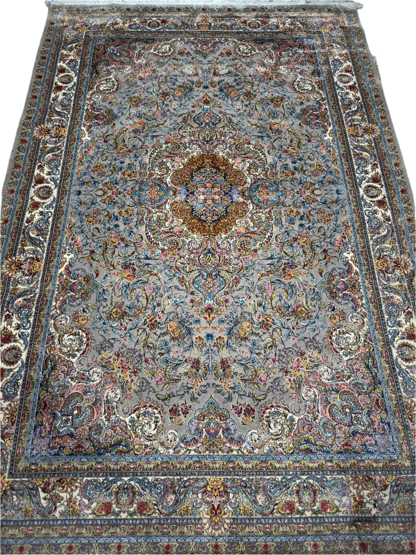 Pure Wool & Silk Persian Rug