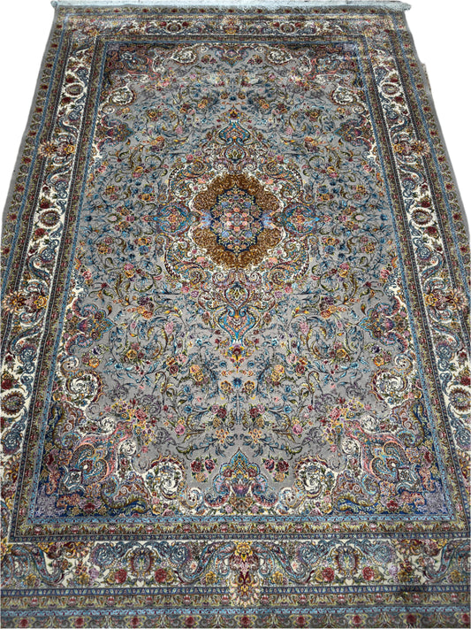 Pure Wool & Silk Persian Rug