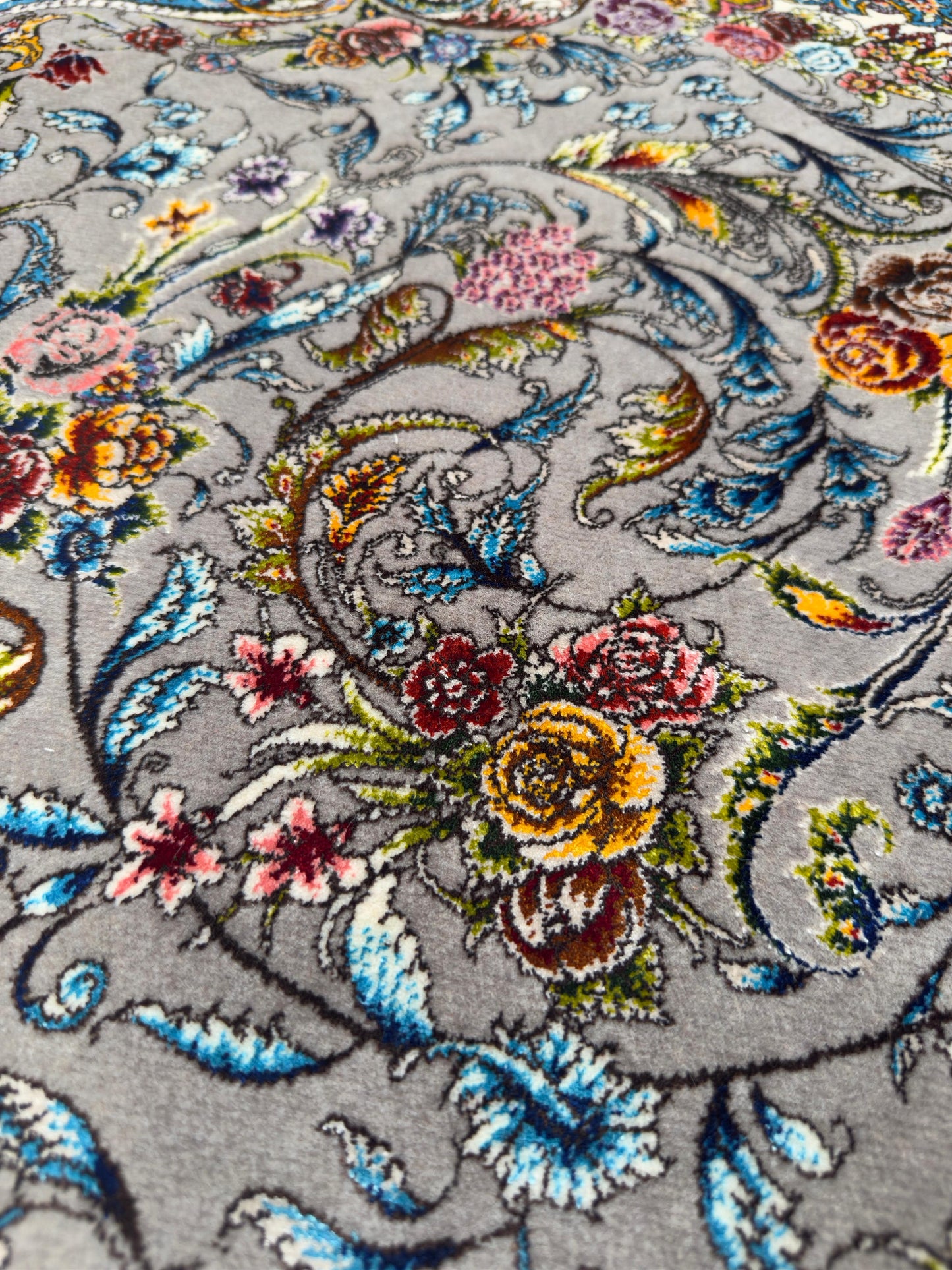 Pure Wool & Silk Persian Rug